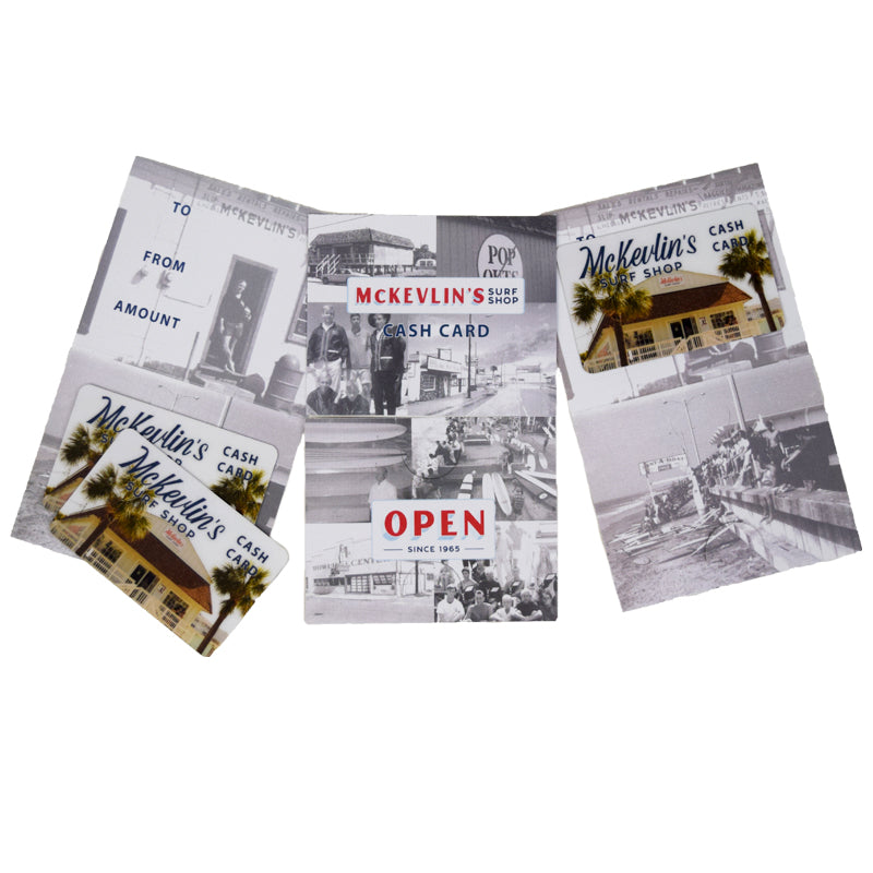 McKevlin's - '001 - Gift Card - Choose $25, $50, $100, $200, $300, $400, or $500 - MCKEVLIN'S SURF SHOP