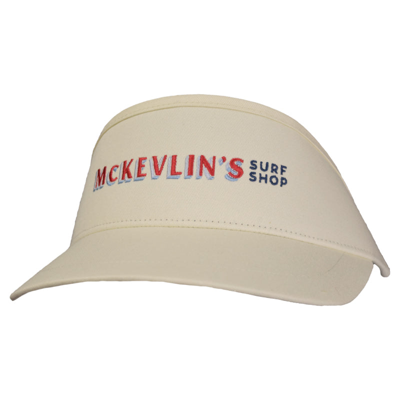 McKevlin's - Craig Block Visor - Cream - MCKEVLIN'S SURF SHOP