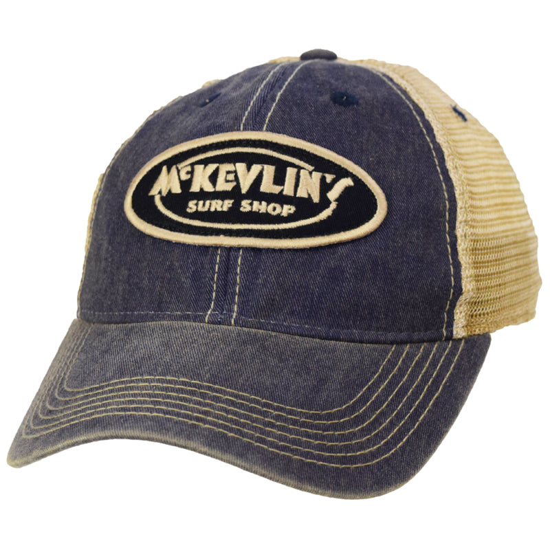 McKevlin's - Toddler Size Classic Oval Old Favorite Trucker Hat - Blue - MCKEVLIN'S SURF SHOP