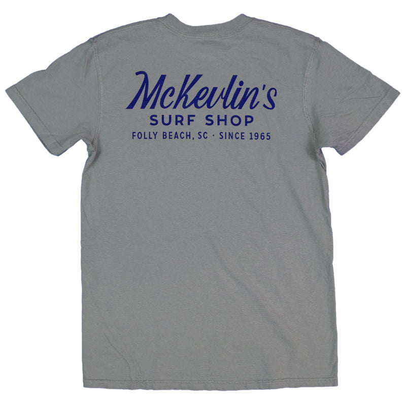 McKevlin's - Craig Script Men's S/S T - Bay Green - MCKEVLIN'S SURF SHOP