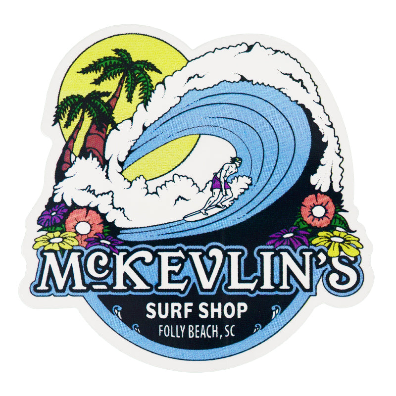 McKevlin's - Floratubular Sticker - Multi Color - MCKEVLIN'S SURF SHOP