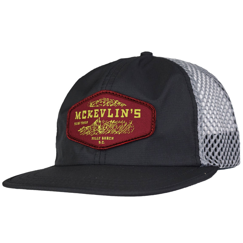McKevlin's - Soul Patch Hybrid Hat - Black/Charcoal - MCKEVLIN'S SURF SHOP