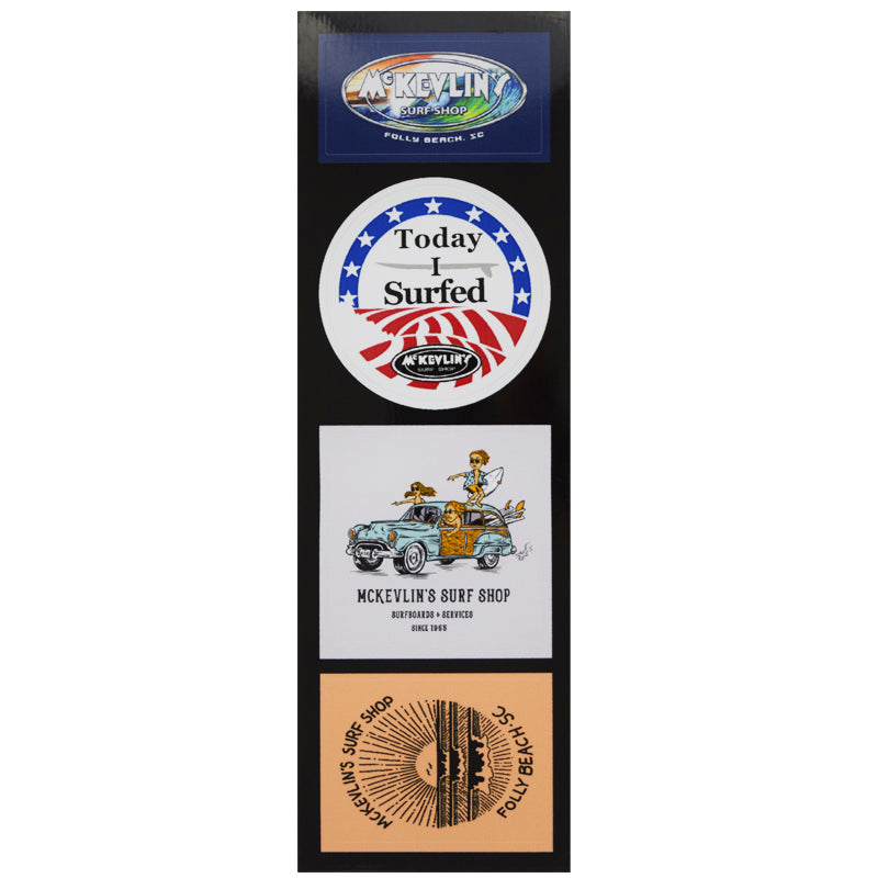 McKevlin's - Today I Surfed Sticker Strip - MCKEVLIN'S SURF SHOP