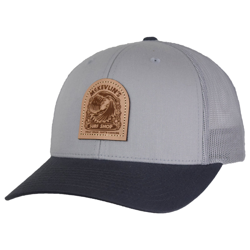 McKevlin's - Bluewave Trucker - Light Grey/Gunmetal - MCKEVLIN'S SURF SHOP
