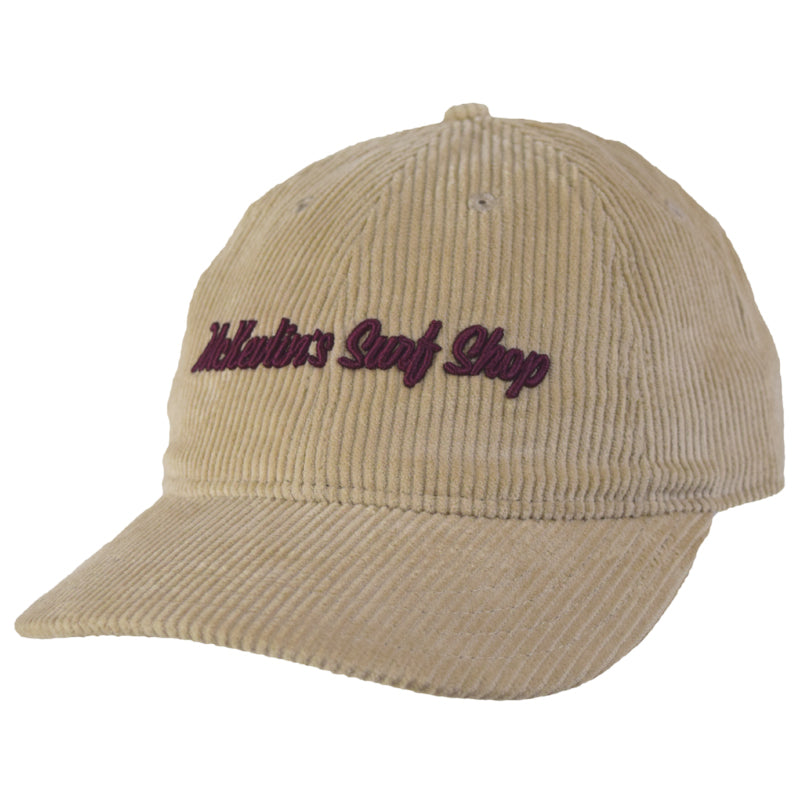 McKevlin's - CS Line Cord Hat - Khaki/Maroon - MCKEVLIN'S SURF SHOP