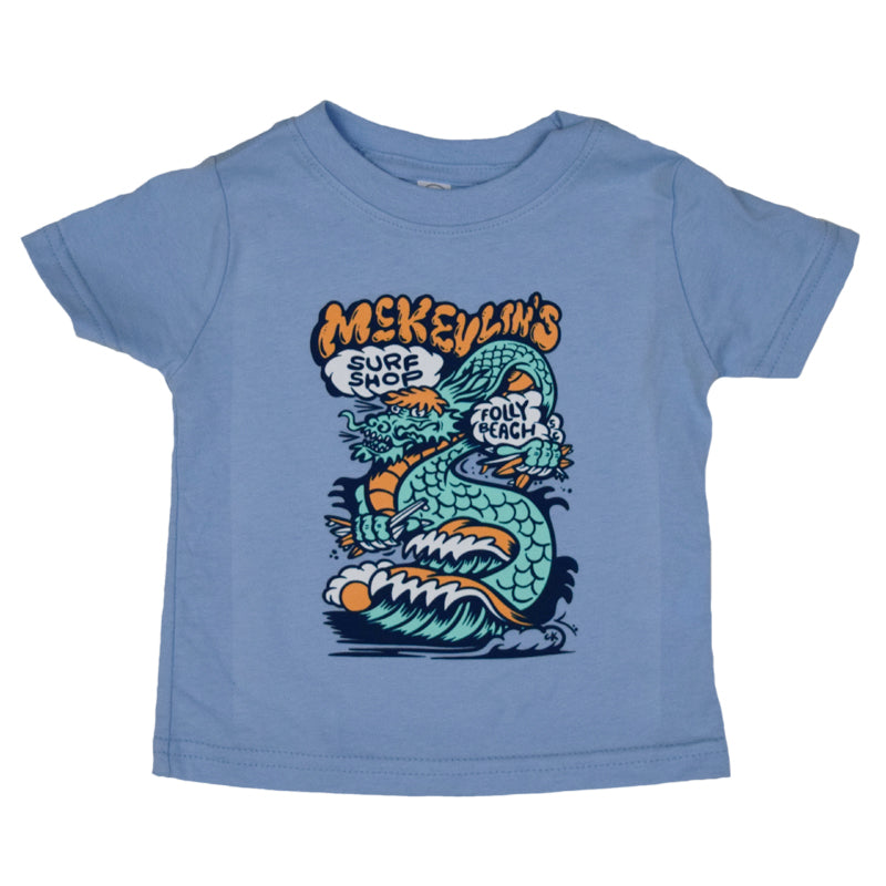 McKevlin's - Infant's Dragon S/S T - Light Blue - MCKEVLIN'S SURF SHOP
