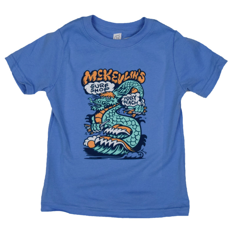 McKevlin's - Toddler's Dragon S/S T - Light Blue - MCKEVLIN'S SURF SHOP