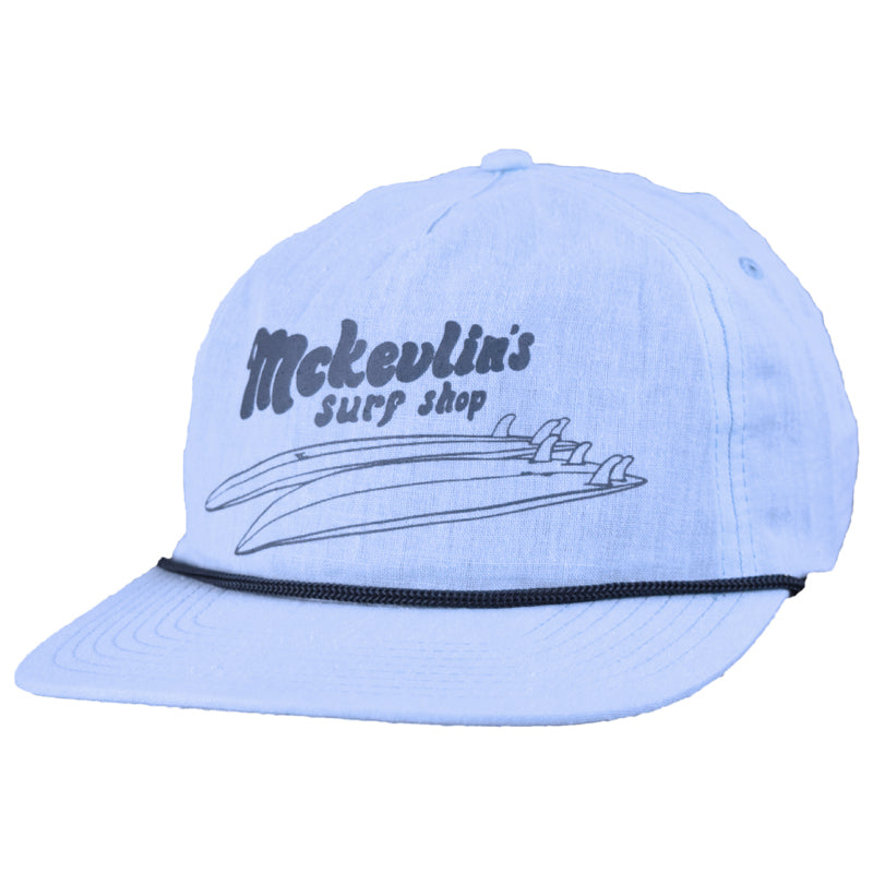 McKevlin's - Six Pack Hat - Mist Blue/Navy - MCKEVLIN'S SURF SHOP