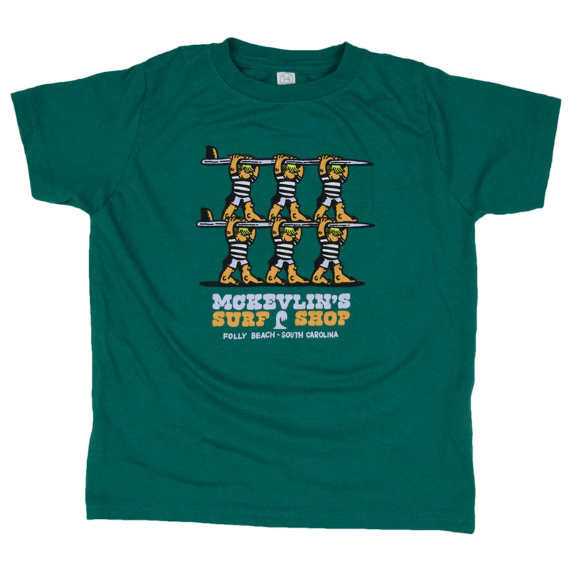 McKevlin's - Toddler Teamwork 2 S/S T - Kelly - MCKEVLIN'S SURF SHOP