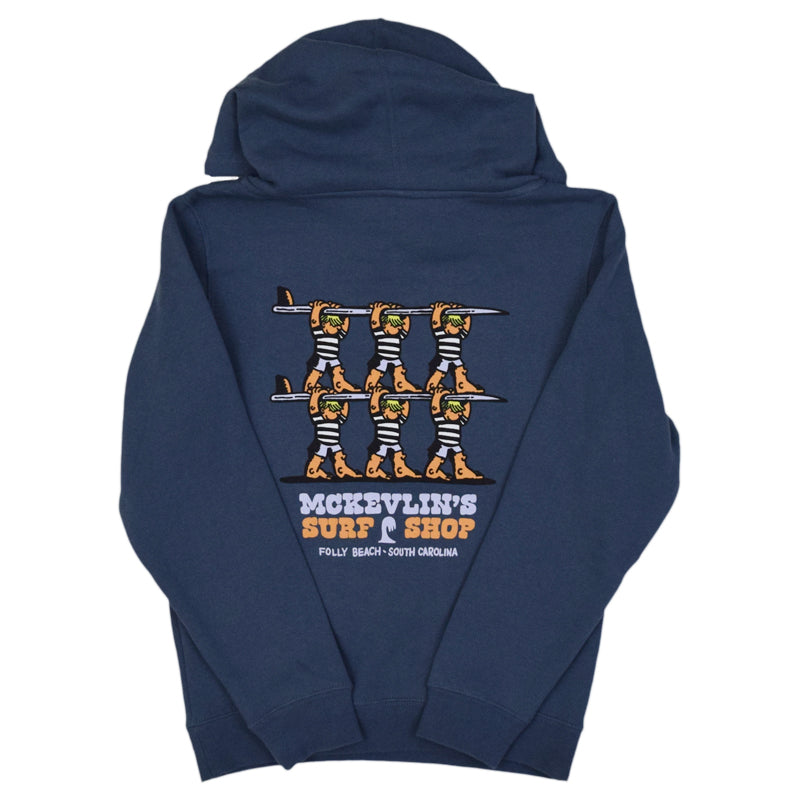 McKevlin's - Teamwork 2 Youth Hoodie - Storm Blue - MCKEVLIN'S SURF SHOP