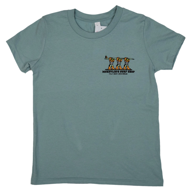McKevlin's - Teamwork 2 Youth S/S T - Dusty Blue - MCKEVLIN'S SURF SHOP
