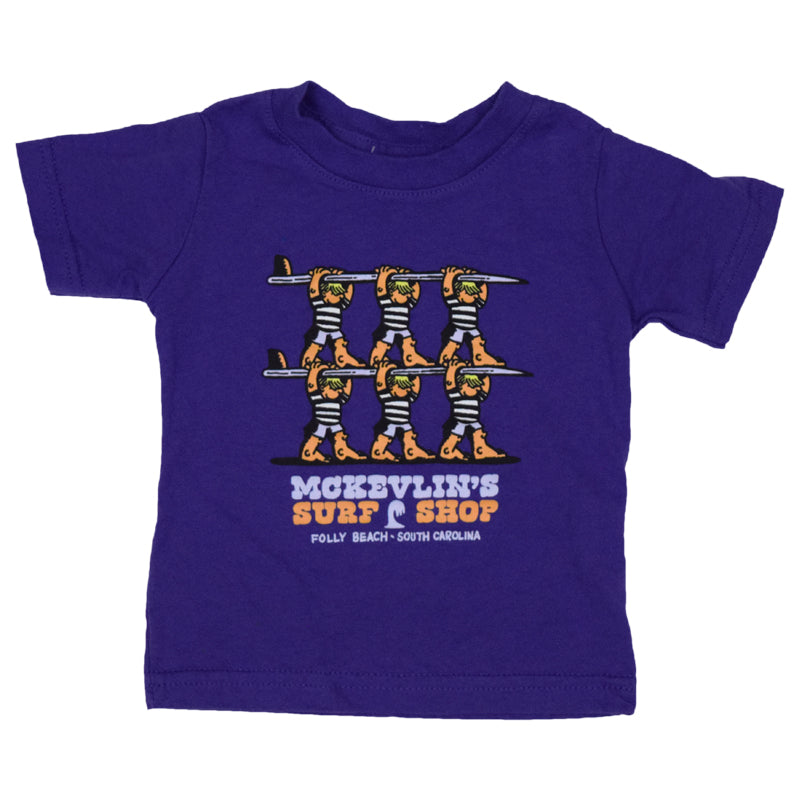 McKevlin's - Infant Teamwork 2 S/S T - Purple - MCKEVLIN'S SURF SHOP