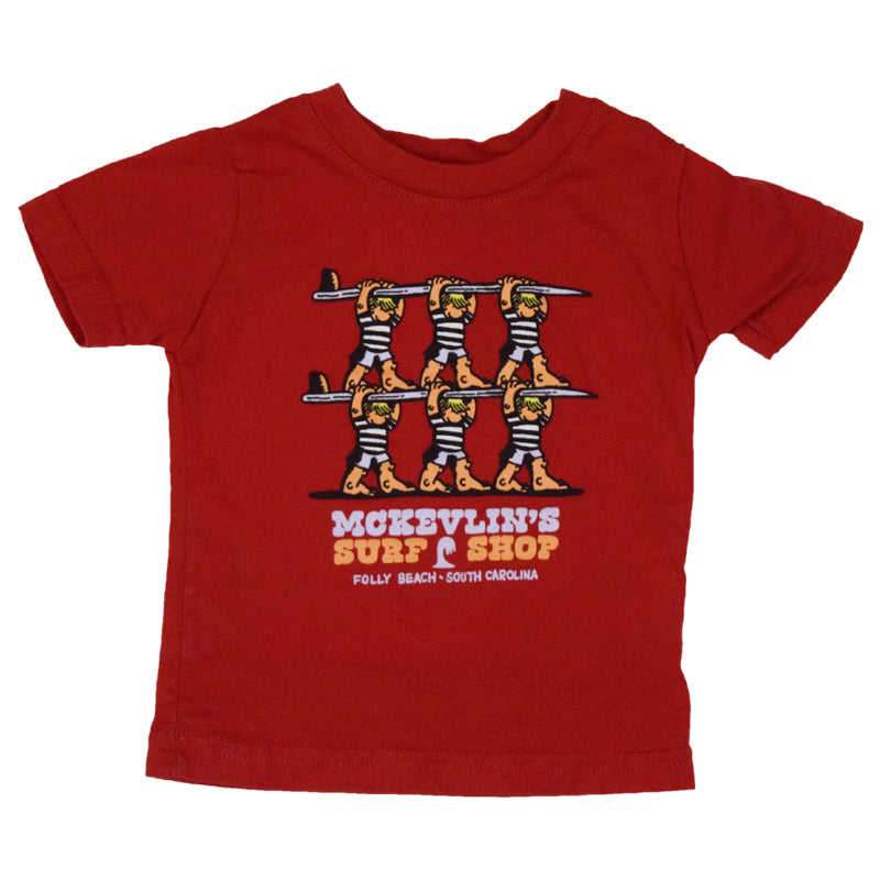 McKevlin's - Infant Teamwork 2 S/S T - Red - MCKEVLIN'S SURF SHOP