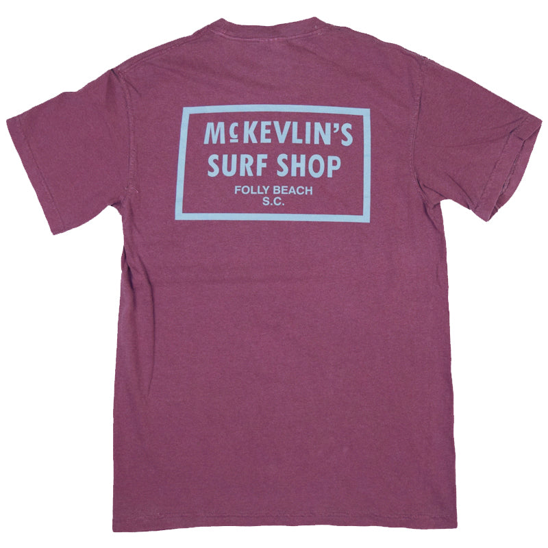 McKevlin's - 65 Dye Men's S/S T - Berry - MCKEVLIN'S SURF SHOP