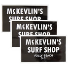 McKevlin's - 65 Sticker 3-Pack - Black/White - MCKEVLIN'S SURF SHOP