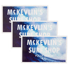 McKevlin's - 65 Sticker 3-Pack - Blue Wave/White - MCKEVLIN'S SURF SHOP