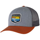 McKevlin's - Park Patch Trucker Hat - Heather Grey/Charcoal/Dark Orange - MCKEVLIN'S SURF SHOP