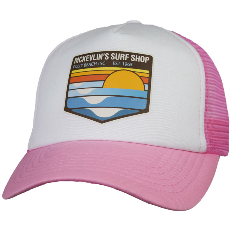 McKevlin's - Park Transfer 2.0 Trucker Hat - Pink/White - MCKEVLIN'S SURF SHOP
