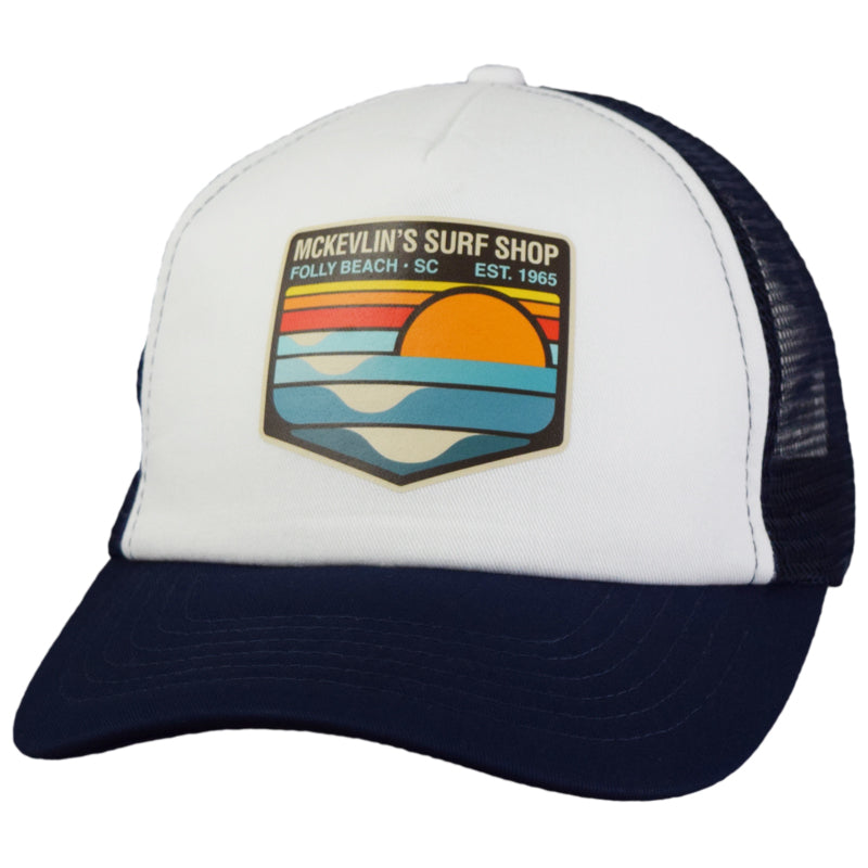 McKevlin's - Park Transfer 2.0 Trucker Hat - Navy/White - MCKEVLIN'S SURF SHOP