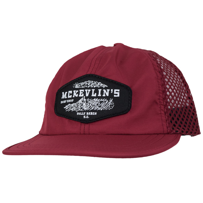 McKevlin's - Soul Patch Hybrid Hat - Cardinal - MCKEVLIN'S SURF SHOP